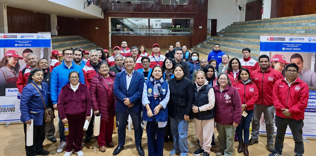 COFOPRI realizó lanzamiento oficial del Proyecto Catastro Urbano Nacional en San Miguel